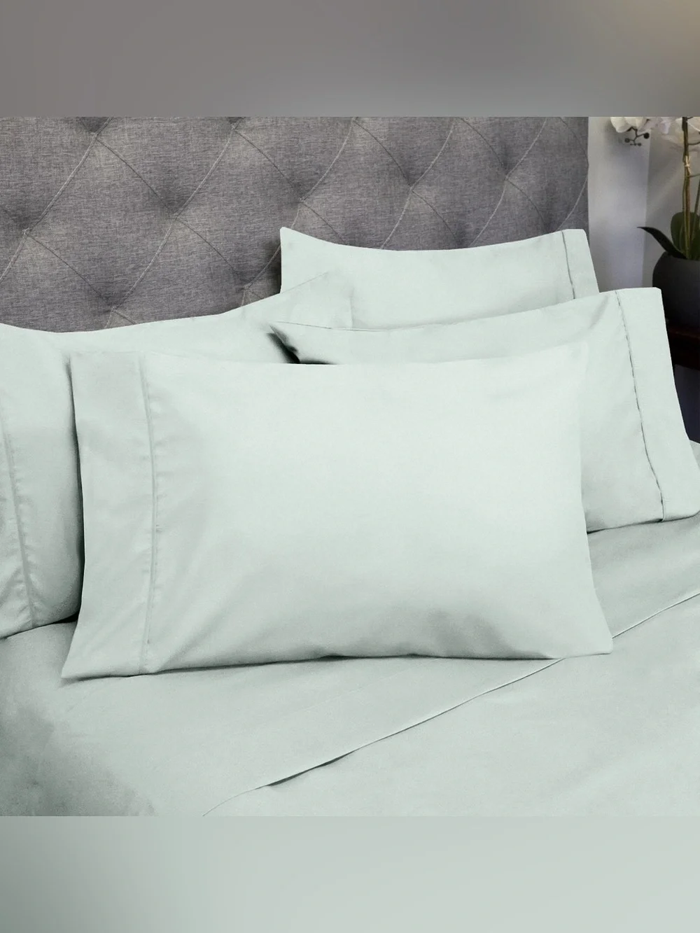 Sweet Home Collection RV Short Queen Microfiber Sheet Set Deep Pocket Green